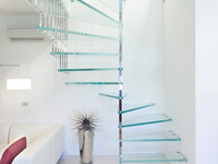 46 S/Steel & Glass Spiral 07 Marretti Stairs Brisbane